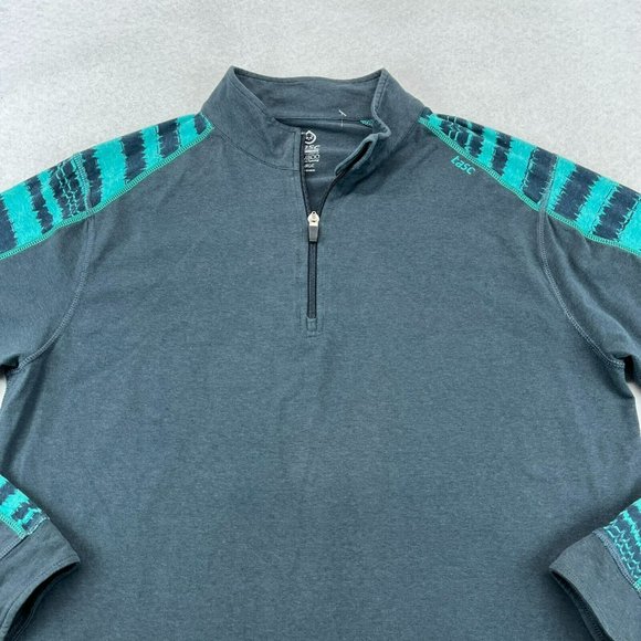 Tasc 1/4 Zip Pullover Jacket Large Men's Bamboo Outdoors Hiking - Picture 2 of 11